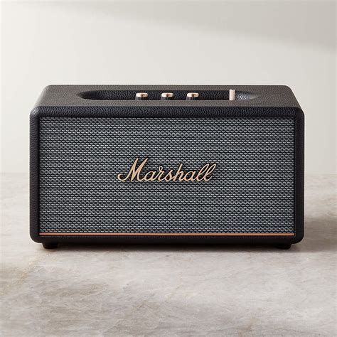 Marshall Stanmore III Black Vintage Bluetooth Speaker + Reviews | CB2 ...