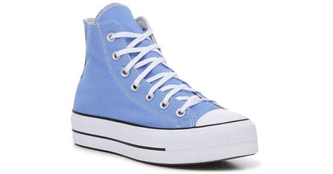 Converse Chuck Taylor All Star Lift Platform High-top Sneaker in Blue | Lyst