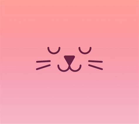 Pink Kawaii Pink Cute Cat Backgrounds - Goimages Box