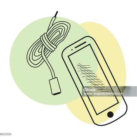 Charger Charging Wire Mobile Phone Sketch Image Stock Illustration ...