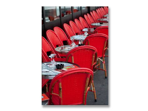 The Red Chairs, Canvas — Parisian Moments