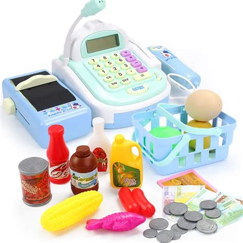 Cashier Toy Supermarket Cash Register Toy pretend play simulation ...