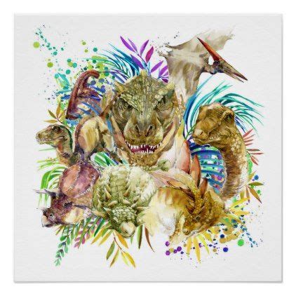 Dinosaur Collage Poster | Zazzle | Collage poster, Dinosaur, Artwork pictures