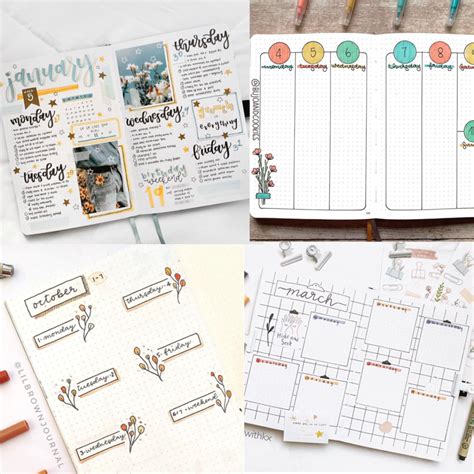 Bullet Journal Weekly Spread Ideas - Rae's Daily Page