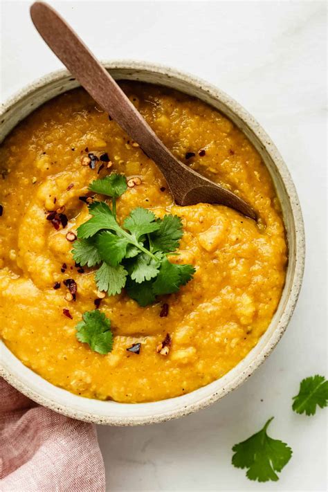 Easy Red Lentil Dahl (Masoor Dal) - Choosing Chia