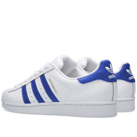 blue adidas superstar