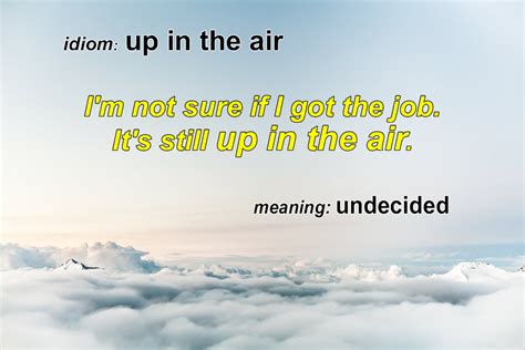 Idiom - Up In The Air - Funky English