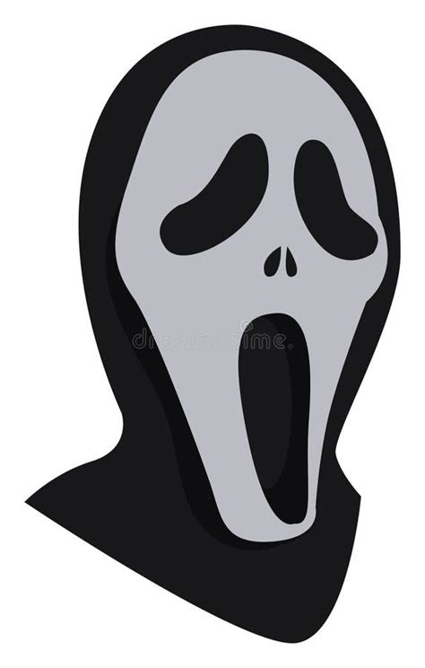 Scream Mask, Illustration, Vector Stock Vector - Illustration of design, skeleton: 192634056