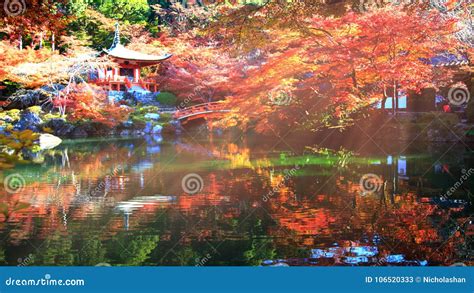 Daigo-ji Temple with Colorful Maple Trees in Autumn, Kyoto, Japan Stock ...