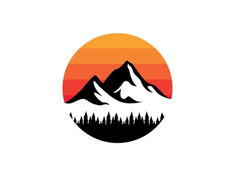 Sunset Mountain Logo Design by Baun Studios on Dribbble