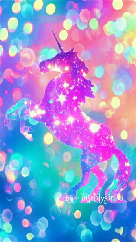 Magical Rainbow Glitter Unicorn - 675x1200 Wallpaper - teahub.io