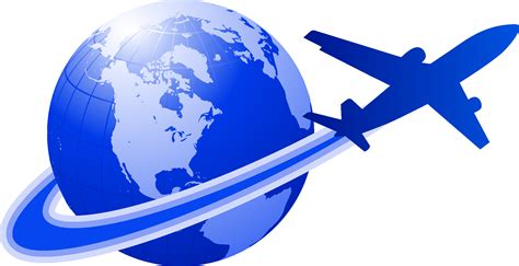 Airplane Flight Globe Clip Art Airliner Transparent Png Vector Images