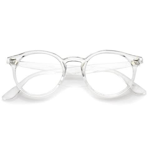 Modern Round Dapper Transparent Clear Lens Glasses C027 | Round eyeglasses, Fashion eye glasses ...