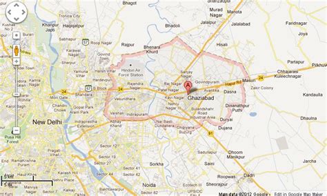 Ghaziabad Map - India