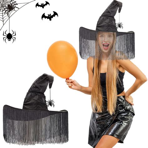 Spencer Women Halloween Witch Hat with Spider Adult Halloween Costume ...