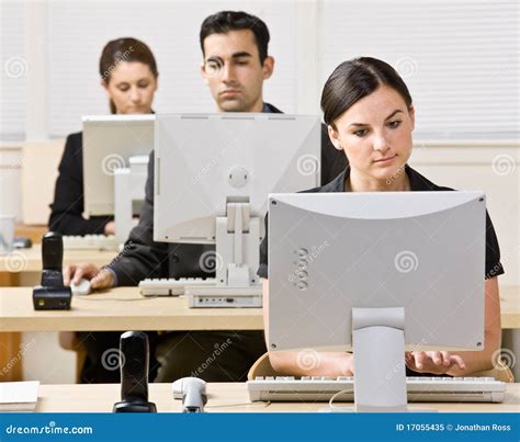 Business People Working On Computers Royalty Free Stock Photo - Image ...