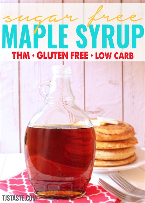 Sugar Free Maple Syrup | Recipe | Maple syrup recipes, Healthy syrup, Sugar free pancake syrup