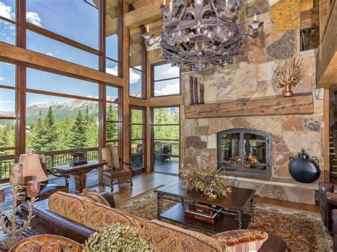 Log and Stone Colorado Ski Chalet with Great Room