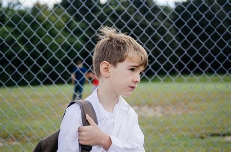 "Nervous Boy Goes Back To School" by Stocksy Contributor "Cara Dolan ...