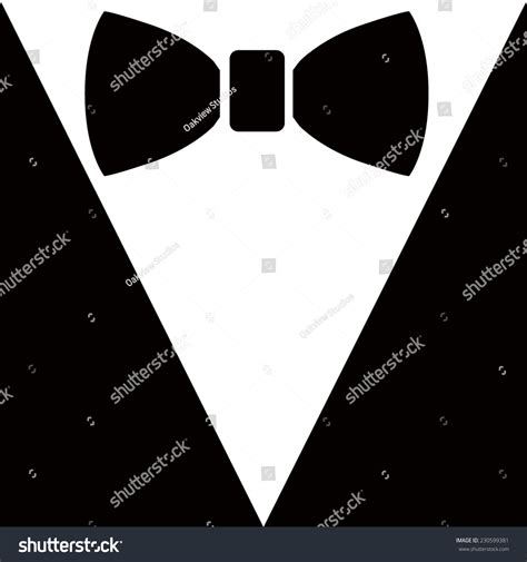 Black Tie Invite Bow Tie Vector Stock Vector (Royalty Free) 230599381