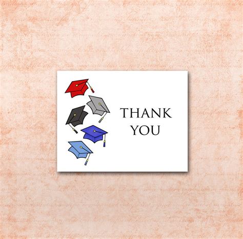 Thank You Card Template Graduation