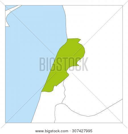 Map Lebanon Green Vector & Photo (Free Trial) | Bigstock