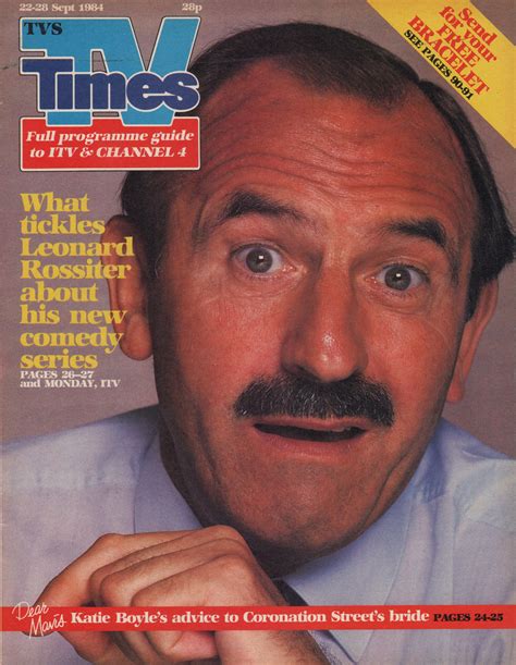 TV Times, 22-28 September 1984, Leonard Rossiter, Tripper's Day ...