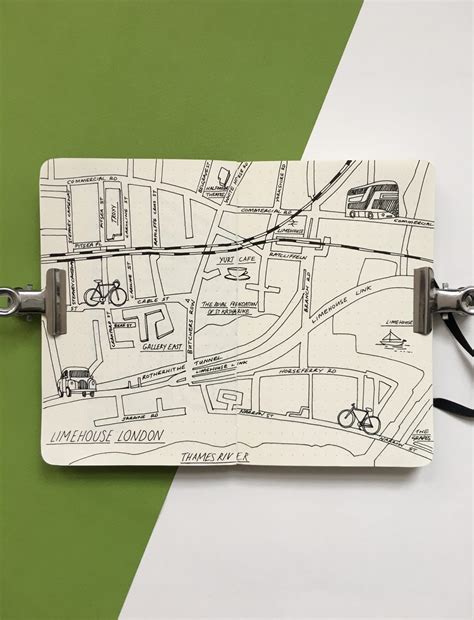 City Map Drawing of Lime House, London - myMoleskine Community