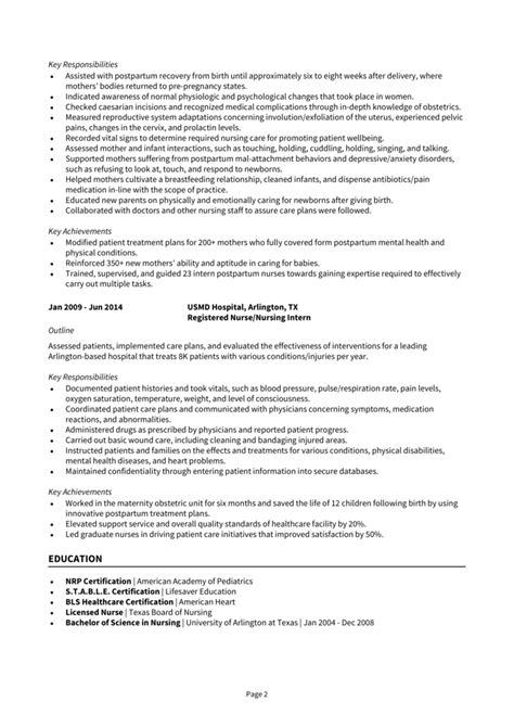 Postpartum Nurse resume example + guide [Get the best jobs]