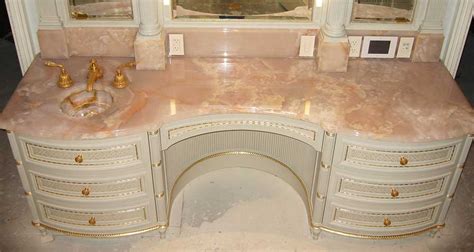 Custom Vanity Tops - MARBLE ONYX GRANITE & TERRAZZO