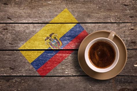 Premium Photo | Ecuador flag with coffee