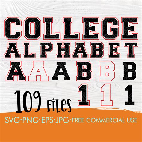 Papercraft college numbers svg college font svg sport letters varsity alphabet varsity letters ...