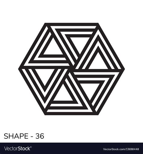 Simple Geometric Shapes Stencil