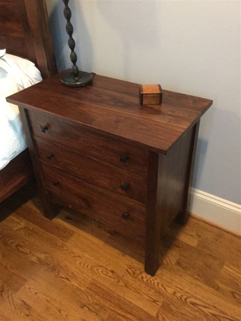 Pair of Walnut Nightstands - FineWoodworking