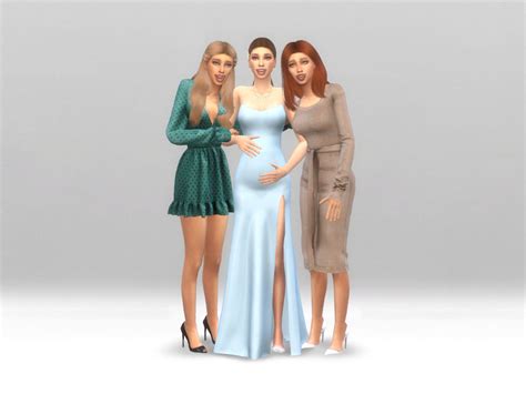 The Sims Resource - Baby Shower Pose Pack