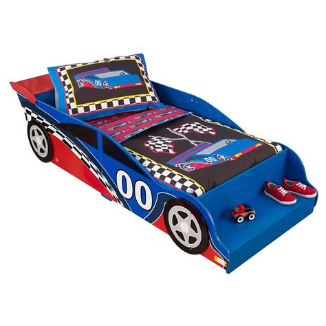 Kidkraft Toddler Race Car Bedding Set 4 Piece - Classic Car Walls