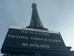 Eiffel Tower closed as workers strike over tower's long-term prospects | National Post