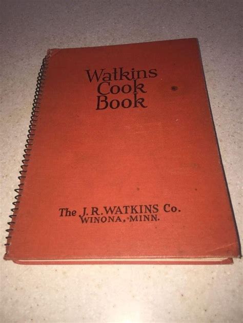 $13 2017 Watkins Cook Book, J. R. Watkins & Co. by Elaine Allen, 1936 ...