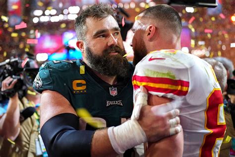 Jason Kelce Celebrates His Brother Travis' Big Win with the Kansas City ...