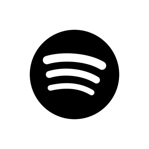 vector de logotipo de spotify negro, símbolo de spotify negro, vector ...