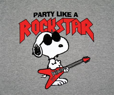 Party like a rock star | Charles M. Schulz - Music | Pinterest | Snoopy ...