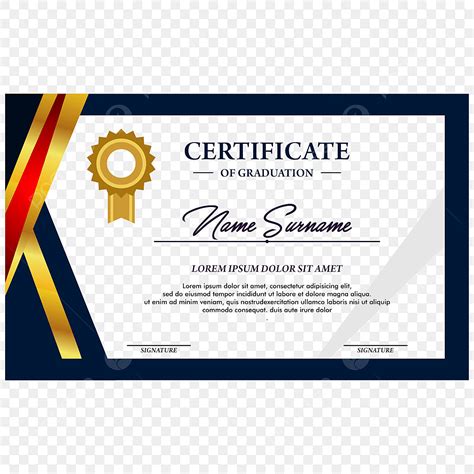 Certificate Modern Design Vector PNG Images, Elegant Graduation ...