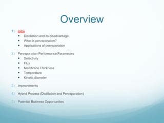 Membranes for Pervaporation | PPT