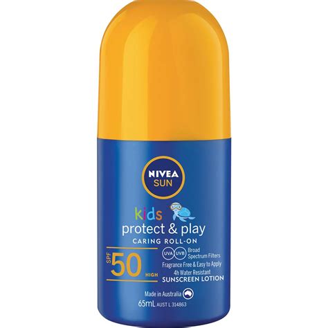 Nivea Sun Kids Protect & Play Spf50 Roll-on Sunscreen 65ml | Woolworths