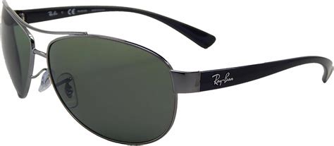 Amazon.com: New Ray Ban RB3386 004/9A Gunmetal/ Green 67mm Polarized Sunglasses: Clothing