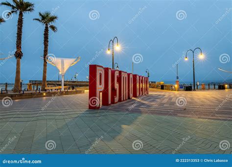 Pismo Beach Pier and Boardwalk Editorial Stock Photo - Image of dock, landscape: 222313353