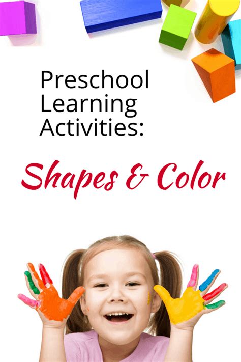 Preschool Learning Activities: Shapes and Colors | Orison Orchards