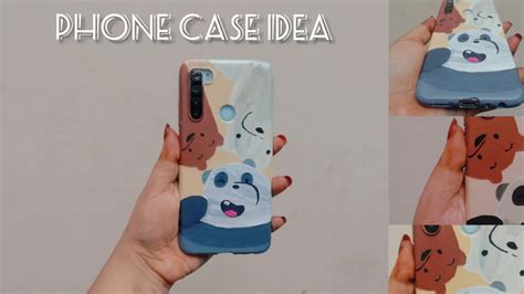 Mobile Backcover Painting || Diy Phone Cover Idea || Acrylic Painting ...