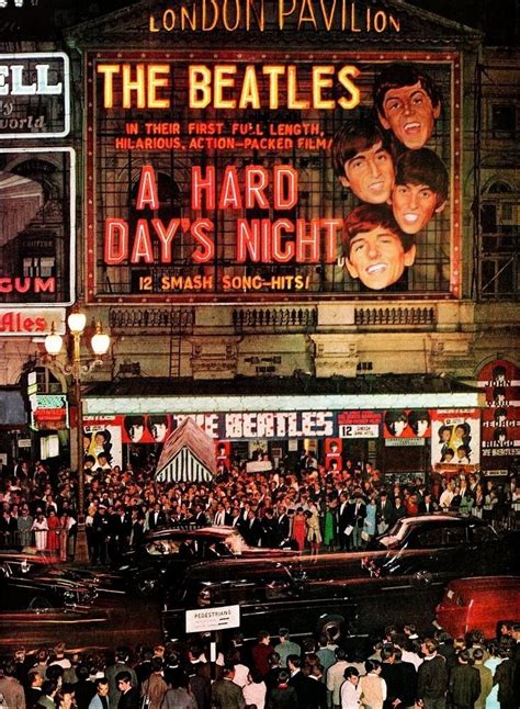 The premiere of The Beatles’ A Hard Day’s Night at the London Pavilion, July 6 1964 ~ vintage ...