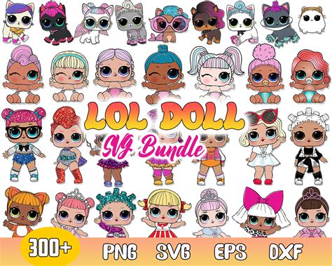 LOL Surprise Dolls Bundle Svg, Baby Doll Svg, Lol Doll Svg, - Inspire ...